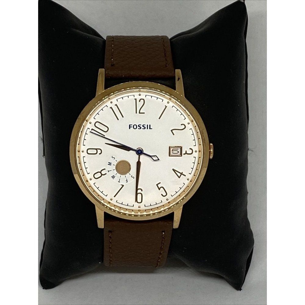 Fossil ES3991 Women's Brown Leather White Analog D